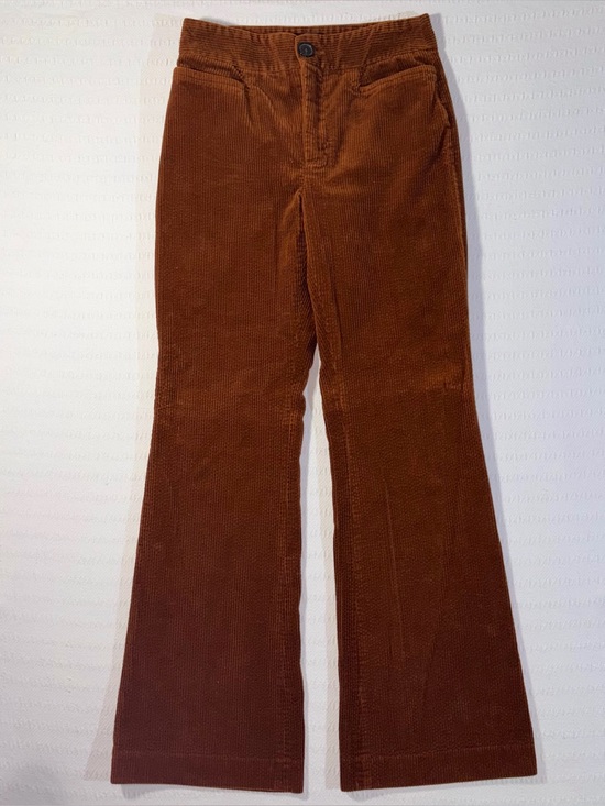 Zara Pants - Zara Womens Corduroy Mid Rise Wide Leg Pant Size S Minimalist Preppy